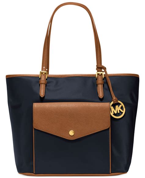 black michael kors totes|Michael Kors black nylon tote.